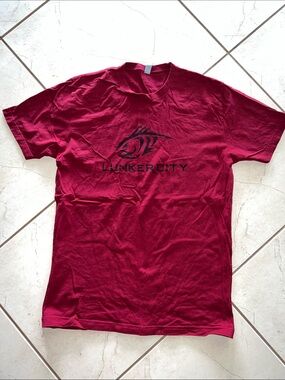 Men’s T-Shirt - Burgundy Logo Tee